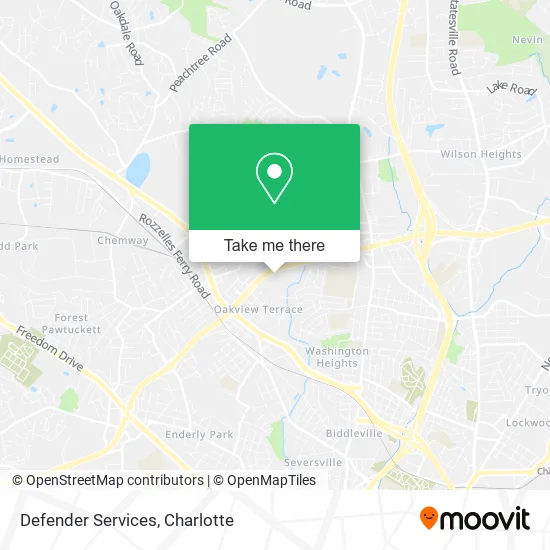 Defender Services map