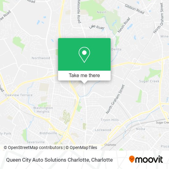Queen City Auto Solutions Charlotte map