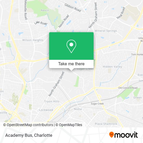 Mapa de Academy Bus