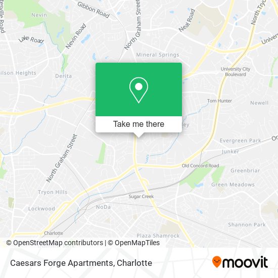 Caesars Forge Apartments map