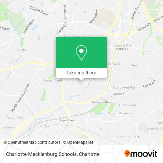 Mapa de Charlotte-Mecklenburg Schools