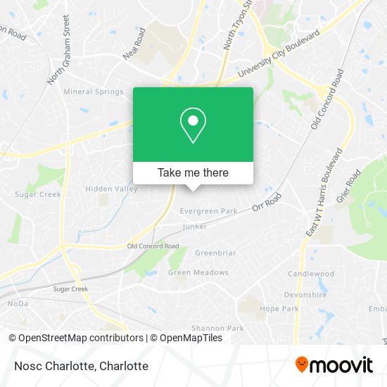 Mapa de Nosc Charlotte