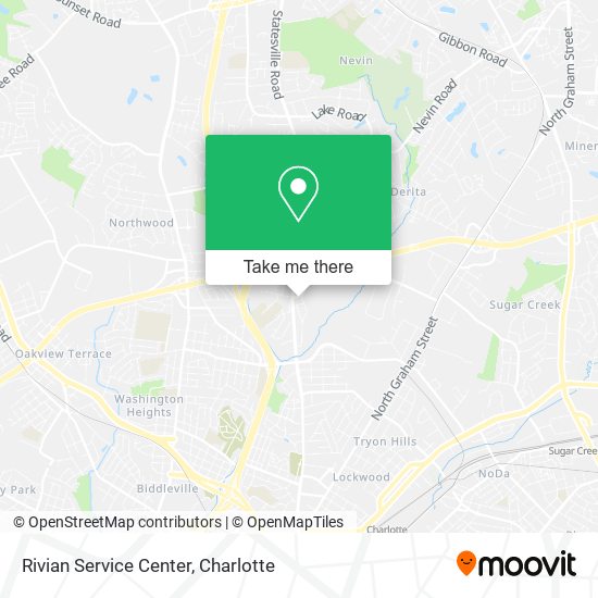 Mapa de Rivian Service Center