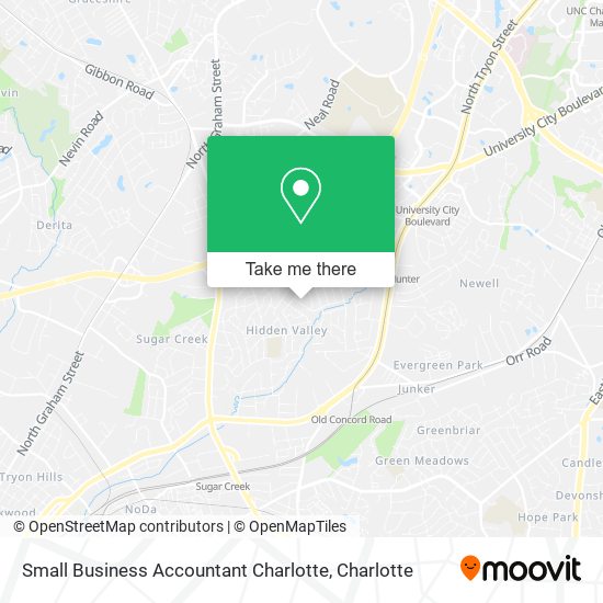 Small Business Accountant Charlotte map