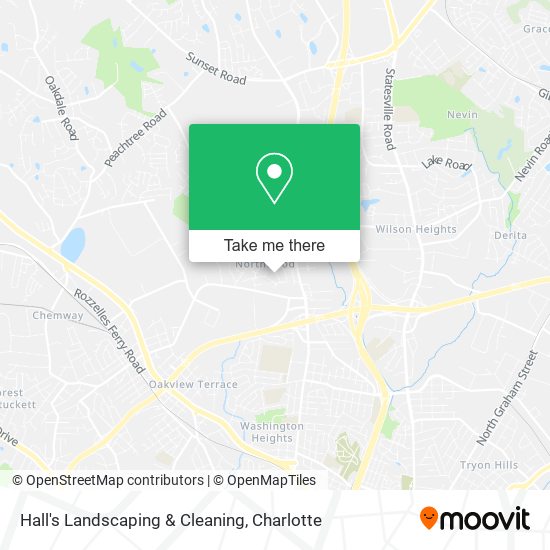 Mapa de Hall's Landscaping & Cleaning