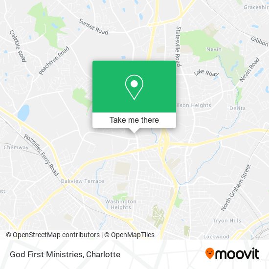 God First Ministries map