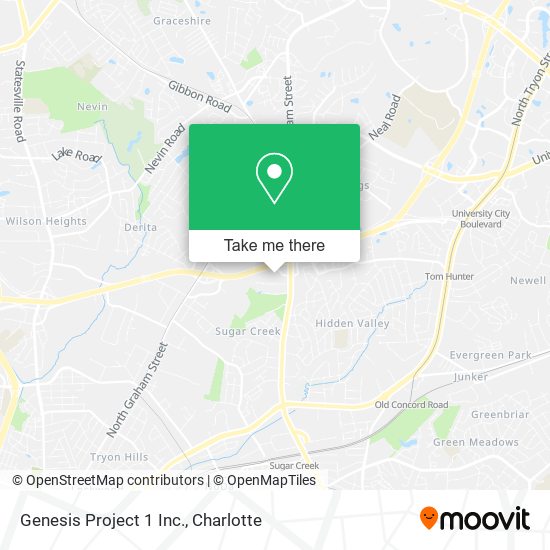 Genesis Project 1 Inc. map