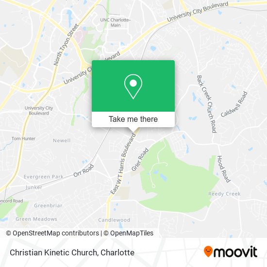 Christian Kinetic Church map