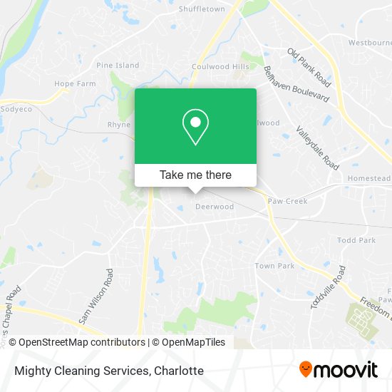 Mighty Cleaning Services map