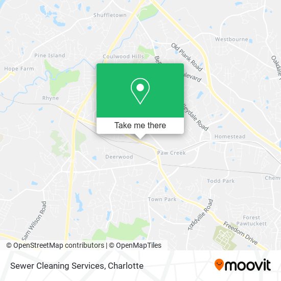 Sewer Cleaning Services map