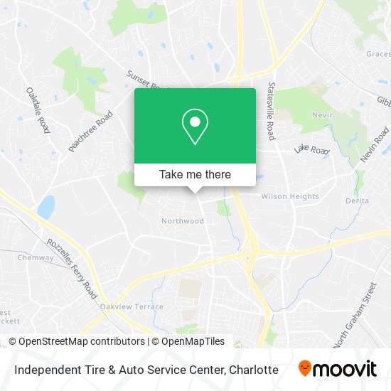 Independent Tire & Auto Service Center map