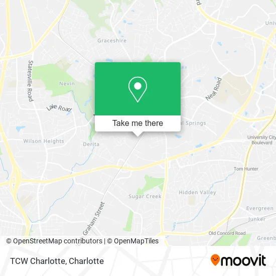 Mapa de TCW Charlotte