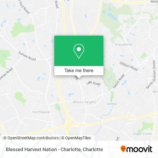 Mapa de Blessed Harvest Nation - Charlotte