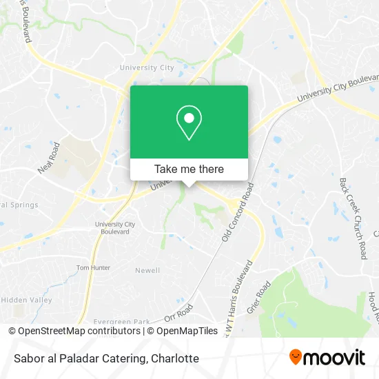 Sabor al Paladar Catering map