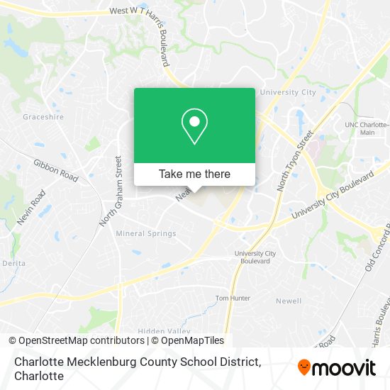 Charlotte Mecklenburg County School District map