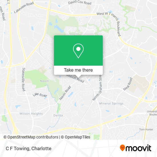 C F Towing map
