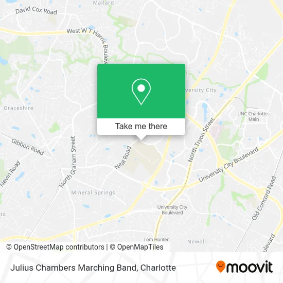 Julius Chambers Marching Band map