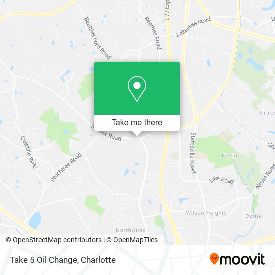 Take 5 Oil Change map