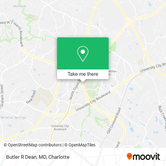 Butler R Dean, MD map