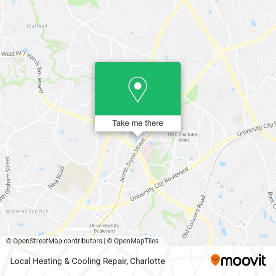 Mapa de Local Heating & Cooling Repair