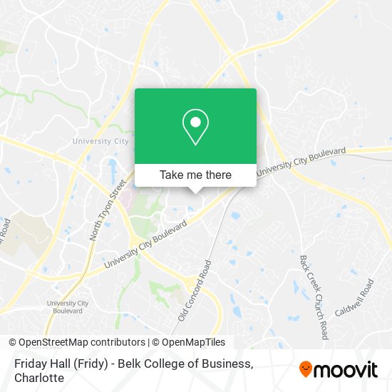 Friday Hall (Fridy) - Belk College of Business map