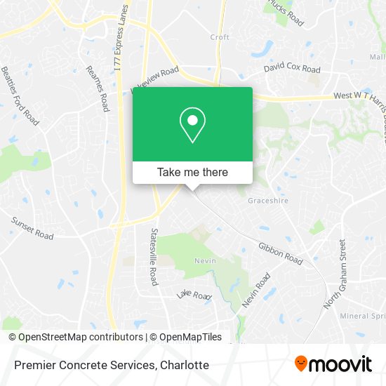 Mapa de Premier Concrete Services