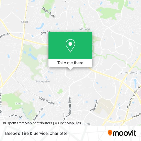 Mapa de Beebe's Tire & Service