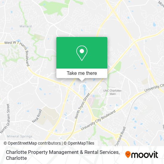 Charlotte Property Management & Rental Services map