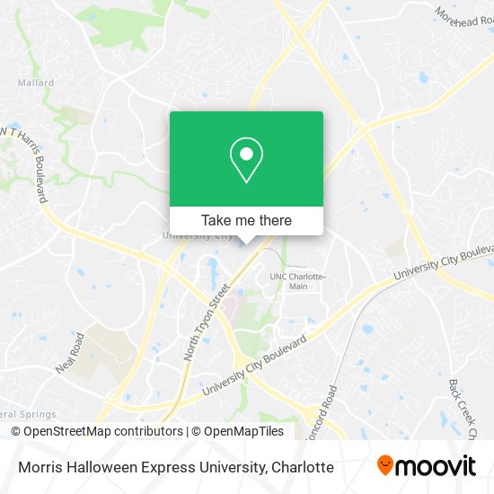 Mapa de Morris Halloween Express University