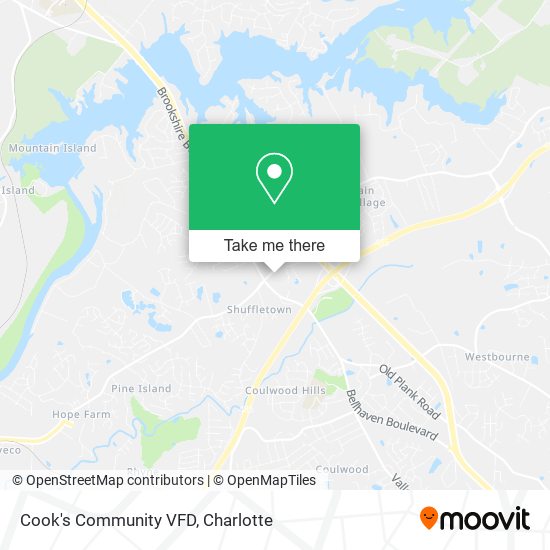 Cook's Community VFD map