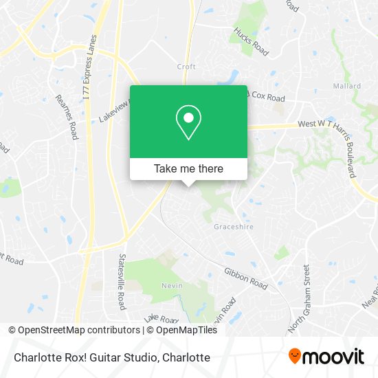 Mapa de Charlotte Rox! Guitar Studio