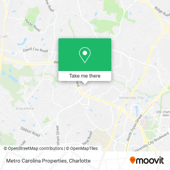 Metro Carolina Properties map