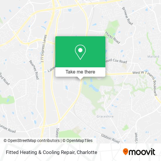 Mapa de Fitted Heating & Cooling Repair