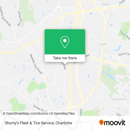 Shorty's Fleet & Tire Service map