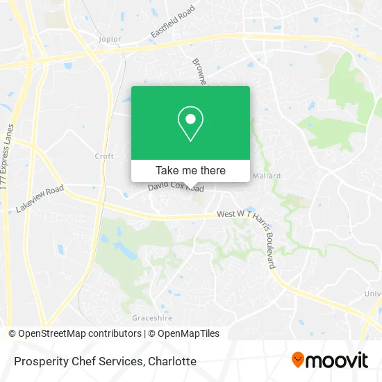 Prosperity Chef Services map