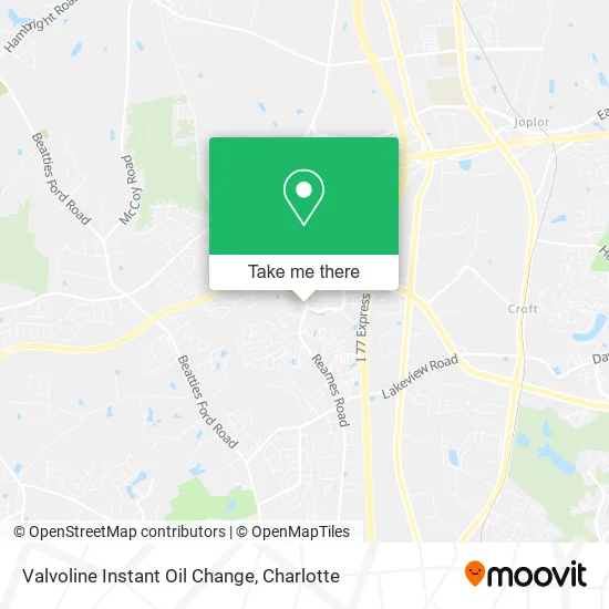 Mapa de Valvoline Instant Oil Change