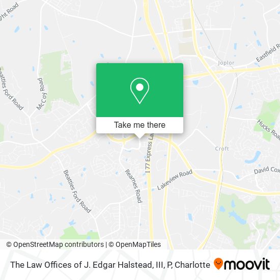 The Law Offices of J. Edgar Halstead, III, P map