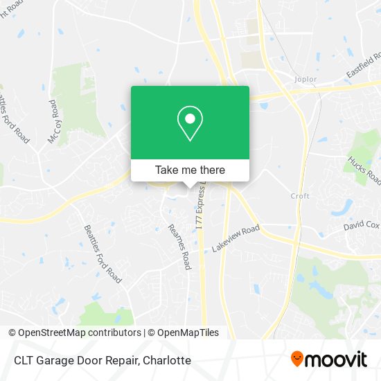 CLT Garage Door Repair map