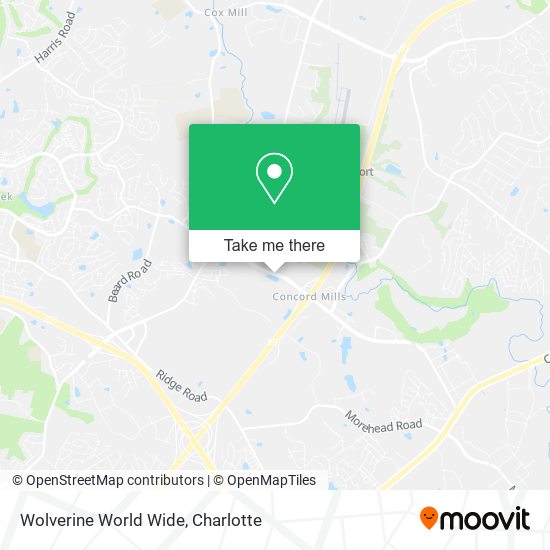 Wolverine World Wide map