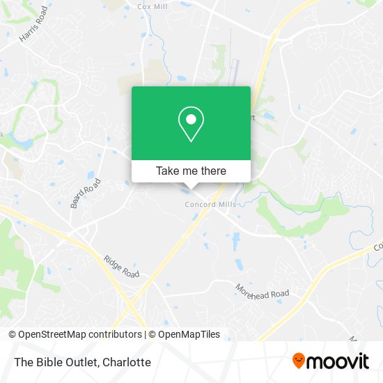 The Bible Outlet map