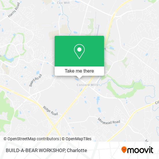 Mapa de BUILD-A-BEAR WORKSHOP