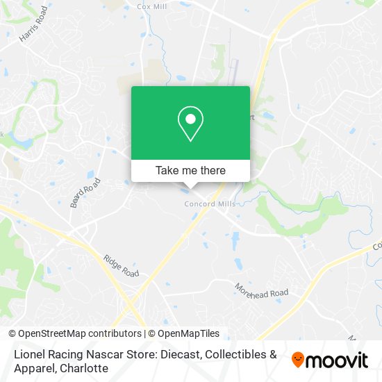Lionel Racing Nascar Store: Diecast, Collectibles & Apparel map
