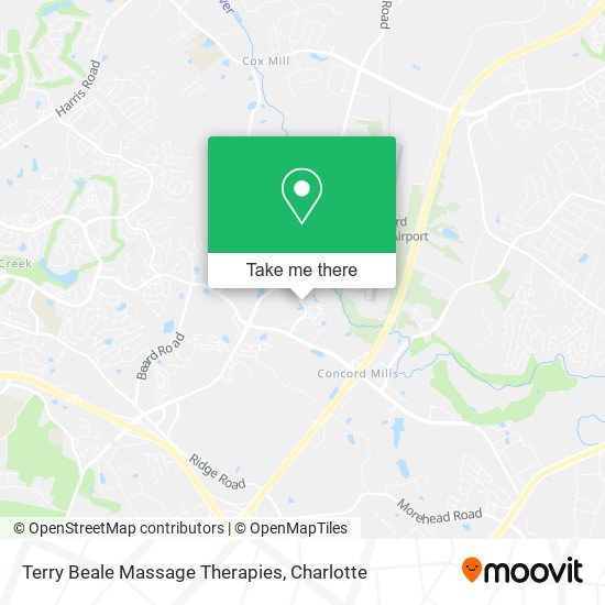 Terry Beale Massage Therapies map