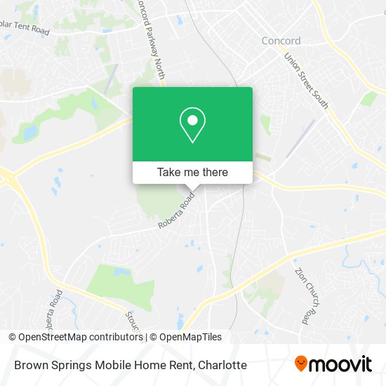 Brown Springs Mobile Home Rent map