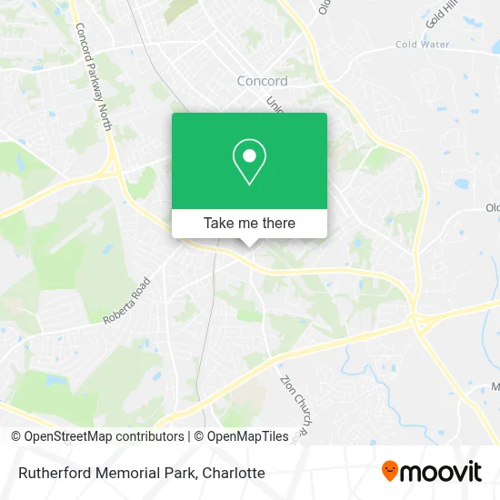 Rutherford Memorial Park map
