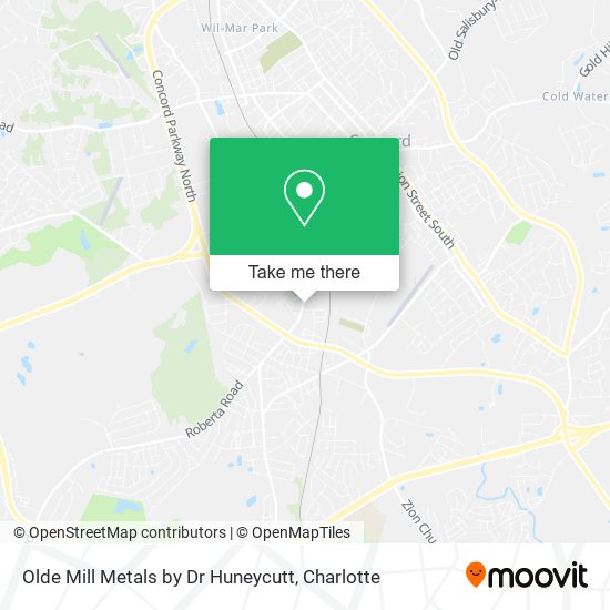 Olde Mill Metals by Dr Huneycutt map