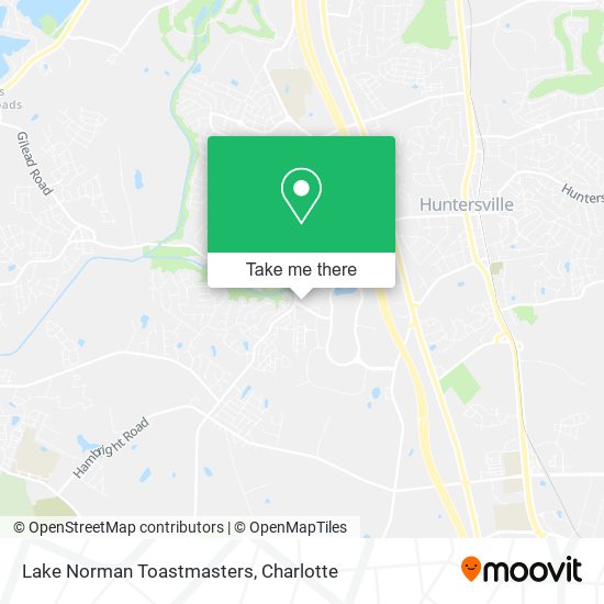 Lake Norman Toastmasters map