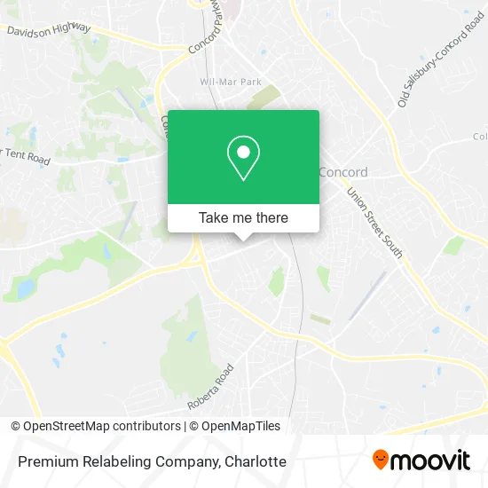 Mapa de Premium Relabeling Company