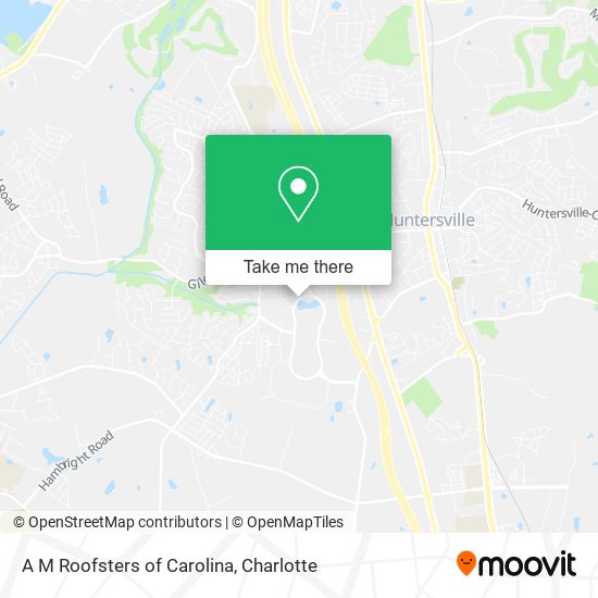 A M Roofsters of Carolina map