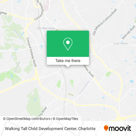 Walking Tall Child Development Center map